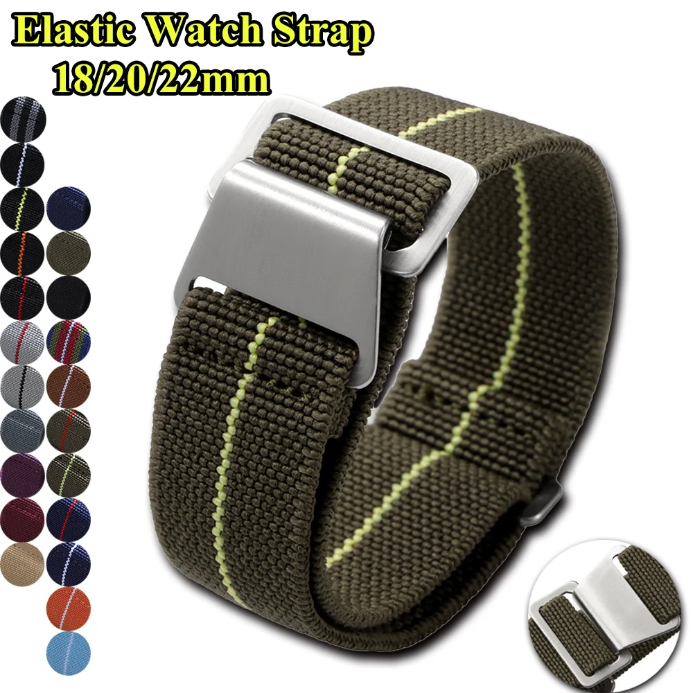 Canvas Strap Watch - Cinturino per orologio elastico 18mm 20mm