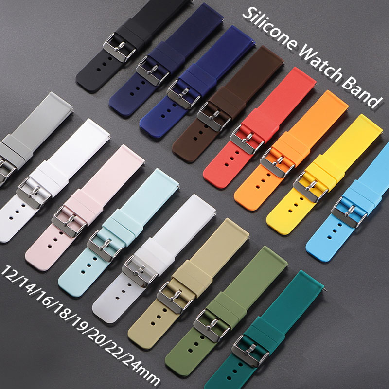 Canvas Strap Watch - Cinturino in silicone 12mm 14mm 16mm