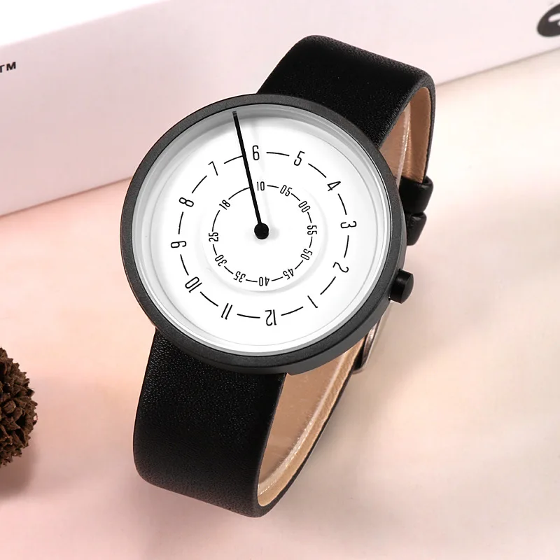 2020 Orologi creativi Moda Oro - Leather Watch Band Men recensione e prezzo